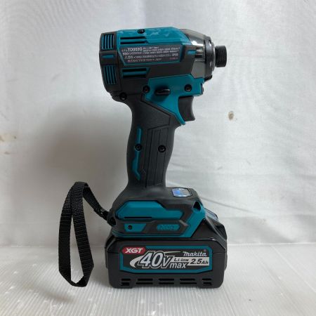  MAKITA マキタ 40Vmax 充電式インパクトドライバ (バッテリ2個・充電器・ケース付) TD002GRDX ブルー