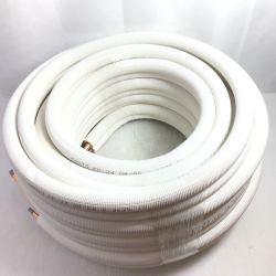 ＊＊ KANTO 冷媒被覆銅管 ペアチューブ KP24 2分4分 20m 難燃性 KP-24 ホワイト Sランク