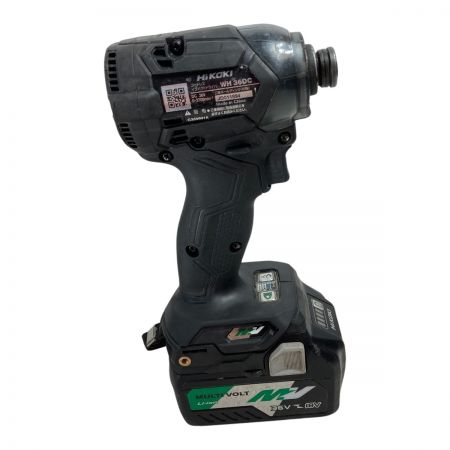  HiKOKI ハイコーキ 36V コードレスインパクトドライバ (バッテリ2個・充電器・ケース付） WH36DC 2XPB ブラック
