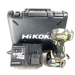 ＊＊ HiKOKI ハイコーキ 36V インパクトドライバ (マルチボルトバッテリ1個・充電器・ケース付） WH36DA イエロー Cランク
