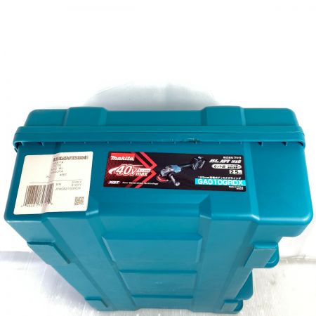  MAKITA マキタ 125mm 40Vmax 充電式ディスクグラインダ (バッテリ2個・充電器・ケース付） GA010GRDX ブルー