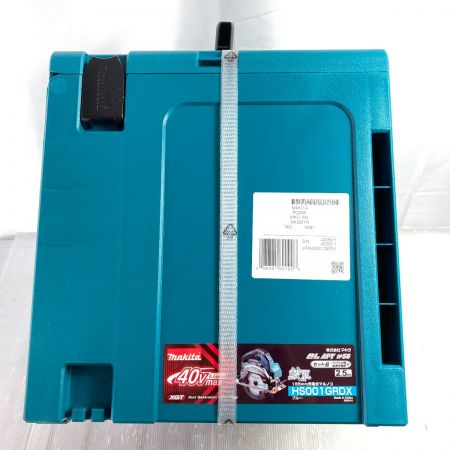  MAKITA マキタ 165mm 40Vmax 充電式マルノコ 鮫肌 (バッテリ2個・充電器・ケース付 ）(2) HS001GRDX ブルー