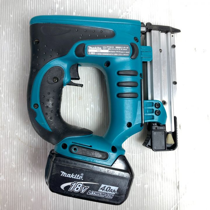 MAKITA マキタ 18V 充電式ピンタッカ (バッテリ1個・充電器・ケース付） PT351D ブルー｜中古｜なんでもリサイクルビッグバン