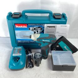 ＊＊ MAKITA マキタ 10.8V 充電式インパクトドライバ (バッテリ2個・充電器・ケース付） TD090DWX ブルー Cランク