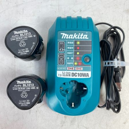  MAKITA マキタ 10.8V 充電式インパクトドライバ (バッテリ2個・充電器・ケース付） TD090DWX ブルー