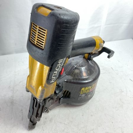  HITACHI 日立 90mm 高圧ロール釘打ち機 ケース付 NV90H2 ゴールド×ブラック