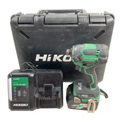 ＊＊ HiKOKI ハイコーキ 36V コードレスインパクトドライバ (バッテリ1個・充電器・ケース付） WH36DC グリーン×ブラック Cランク