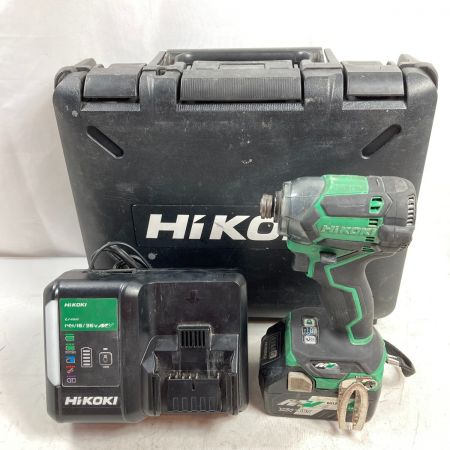  HiKOKI ハイコーキ 36V コードレスインパクトドライバ (バッテリ1個・充電器・ケース付） WH36DC