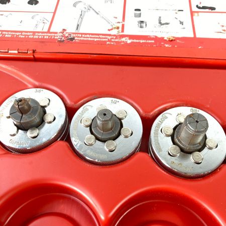  ROTHENBERGER エキスパンダ ROCAM パワートルクP6型 (ヘッド6個・リーマー・ケース付） レッド