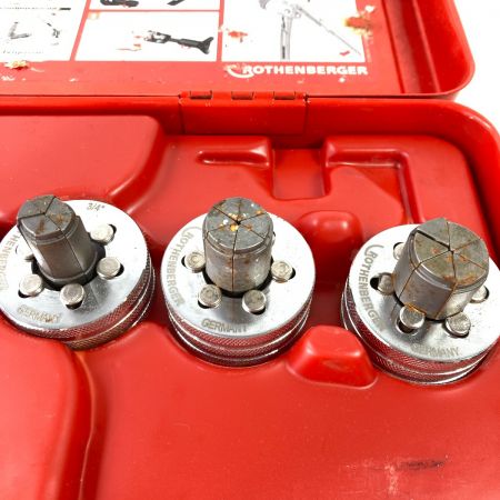  ROTHENBERGER エキスパンダ ROCAM パワートルクP6型 (ヘッド6個・リーマー・ケース付） レッド