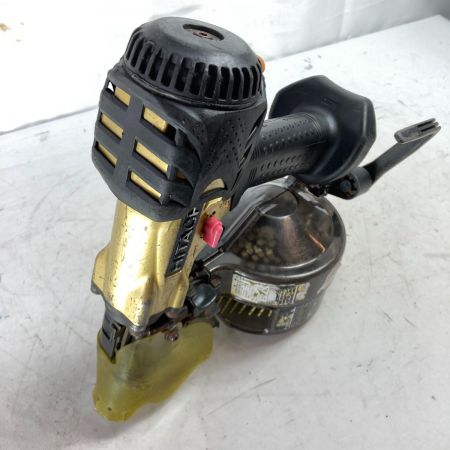  HITACHI 日立 65mm 高圧ロール釘打機 （ケース付） NV65HMC ゴールド×ブラック