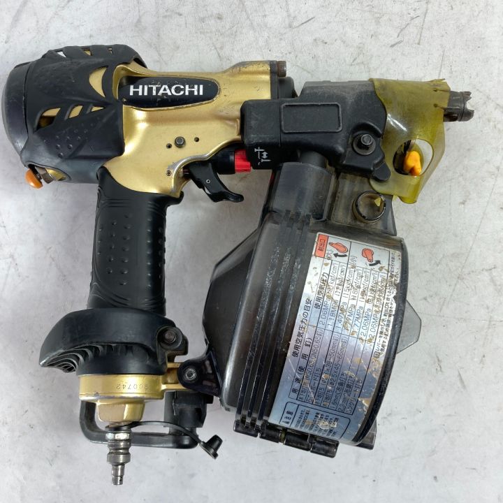 HITACHI 日立 65mm 高圧ロール釘打機 （ケース付） NV65HMC ゴールド×ブラック｜中古｜なんでもリサイクルビッグバン