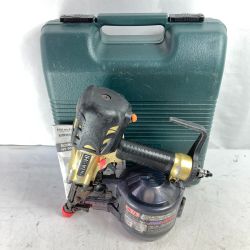 ＊＊ HITACHI 日立 90mm 高圧ロール釘打ち機 ケース付 NV90HMC ゴールド×ブラック Cランク