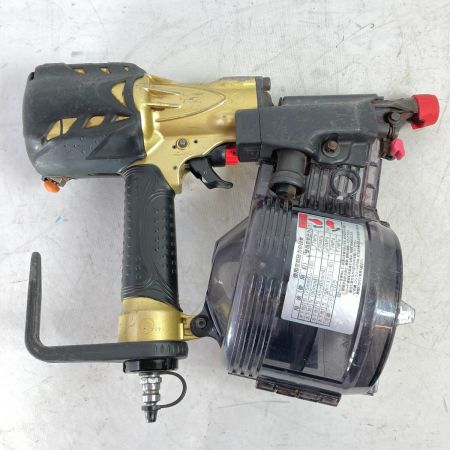  HITACHI 日立 90mm 高圧ロール釘打ち機 ケース付 NV90HMC ゴールド×ブラック