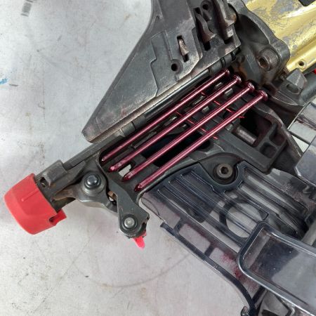 HITACHI 日立 90mm 高圧ロール釘打ち機 ケース付 NV90HMC ゴールド×ブラック