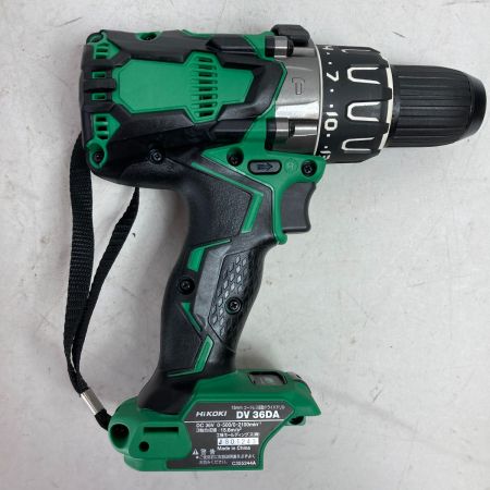  HiKOKI ハイコーキ 13mm 36V コードレス振動ドライバドリル ケース付 ※バッテリ・充電器なし  DV36DA グリーン
