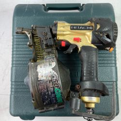 ＊＊ HITACHI 日立 高圧ロール釘打ち機 ケース付 NV50HMC ゴールド×ブラック Cランク