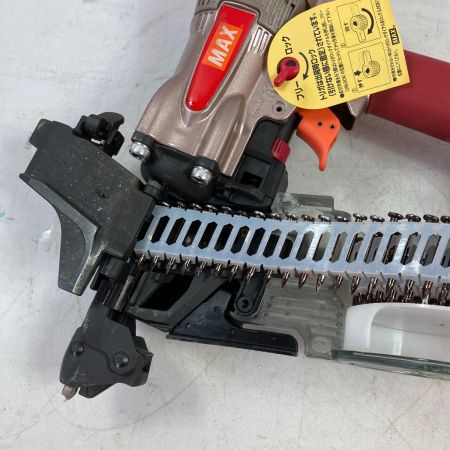  MAX マックス 65mm 高圧釘打ち機 スーパーネイラ ケース付 HN-65Z1 レッド×シルバー