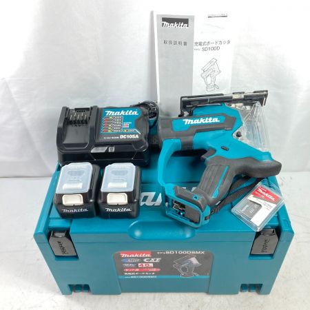  MAKITA マキタ 10.8V 充電式ボードカッタ バッテリ2個・充電器・ケース付 SD100DSMX ブルー