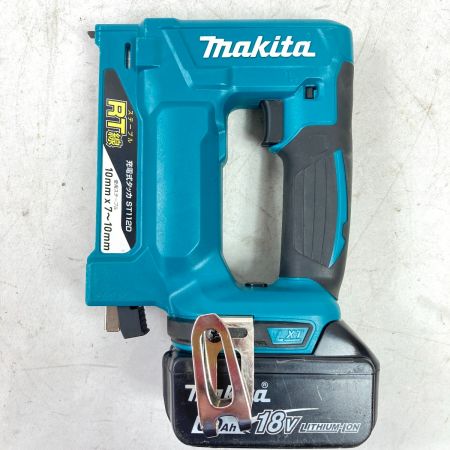  MAKITA マキタ 18V RT線 充電式タッカ バッテリ1個・ケース付 ※充電器なし ST112D ブルー