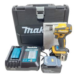 ＊＊ MAKITA マキタ 18V  充電式インパクトドライバ (バッテリ2個・充電器・ケース付） TD172DGXFY イエロー Bランク