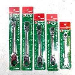 ＊＊ KTC ケーティーシー ラチェットメガネレンチ 両頭型首振りタイプ 5本組 TMR105 Sランク