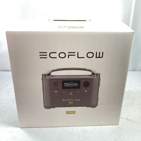  EcoFlow ポータブル電源 容量720Wh/出力600W EFRIVER600PRO-JP ブラック×シルバー