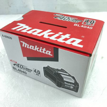  MAKITA マキタ 40Vmax/4.0Ah リチウムイオンバッテリ PSEマークあり A-69939 BL4040 ブラック