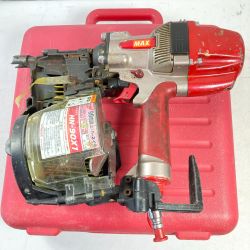 ＊＊ MAX マックス 90mm 高圧エア釘打ち機 スーパーネイラ HN-90X1 レッド Cランク