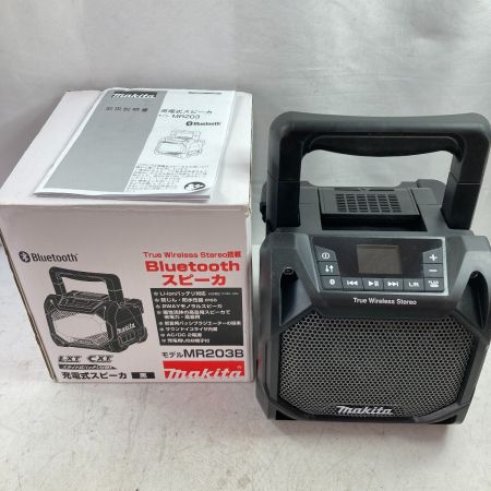  MAKITA マキタ 10.8/14.4/18V 充電式スピーカ ※ACアダプタ、バッテリ、充電器なし MR203B ブラック