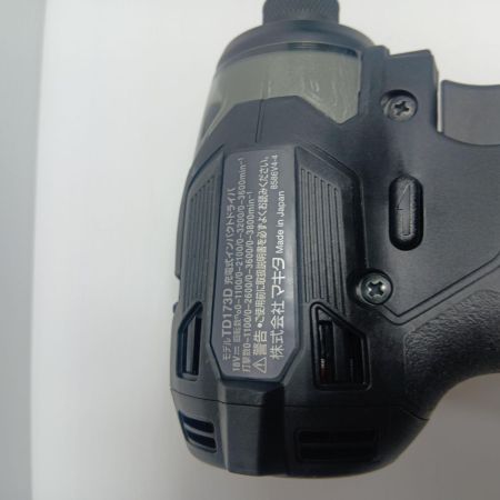 MAKITA マキタ 電動工具 インパクトドライバ MAKITA TD173D ブラック コードレス式  TD173D ブラック