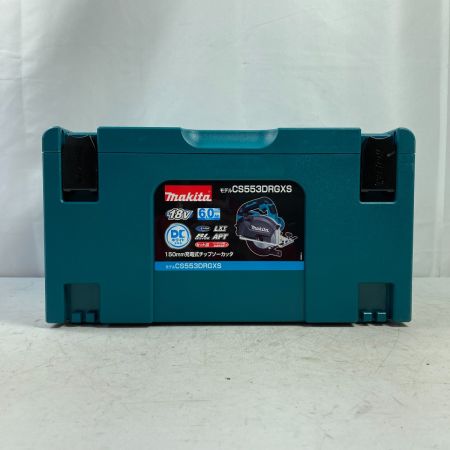  MAKITA マキタ 18V 150mm 充電式チップソーカッタ バッテリ2個・充電器・ケース付 ② CS553DRGXS ブルー
