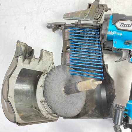  MAKITA マキタ 90mm 高圧エア釘打ち機 本体のみ ※マガジンキャップ割れあり AN935H ブルー