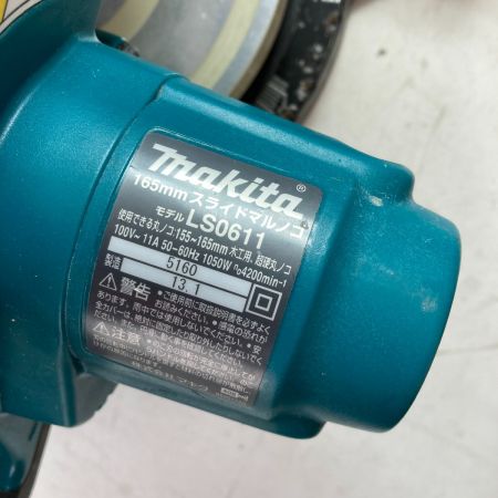  MAKITA マキタ 165mm スライド丸ノコ コード式 本体のみ LS0611 ブルー