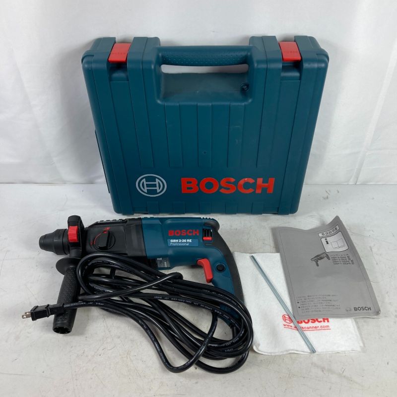 中古】 BOSCH ボッシュ ハンマドリル コード式 ケース付 GBH2-26RE