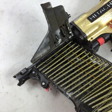  HITACHI 日立 90mm 高圧ロール釘打ち機 ケース付 NV90HMC ゴールド