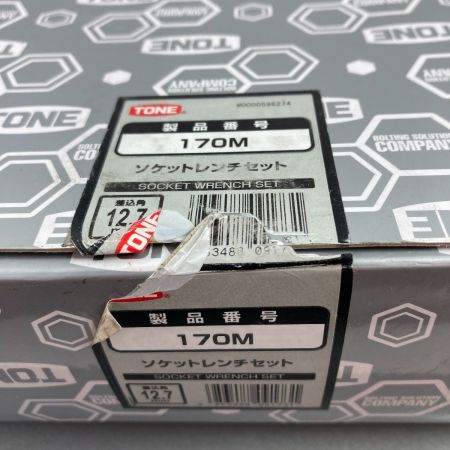  TONE トネ ソケットレンチセット (12角) 33pcs 差込角12.7mm ケース付 170M シルバー