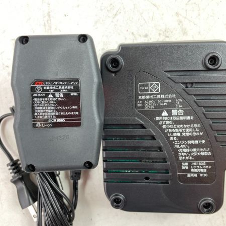  KTC ケーティーシー 18V コードレスグリースガンセット バッテリ1個・充電器・ケース付 JTAE911 ブラック