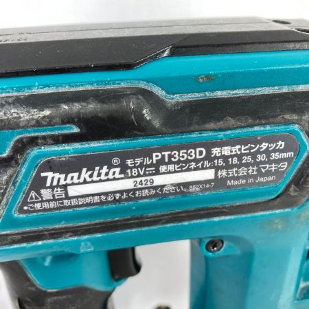  MAKITA マキタ 18V 35mm 充電式電動タッカ  バッテリ1個付属 ※充電器なし PT353D ブルー