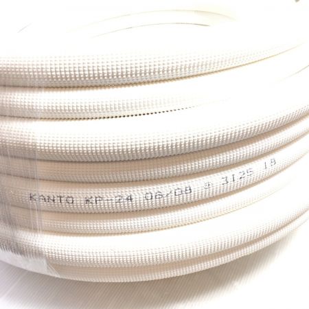  KANTO 冷媒被覆銅管 ペアチューブ KP-24 2分4分 20m 難燃性 (5) KP-24 ホワイト