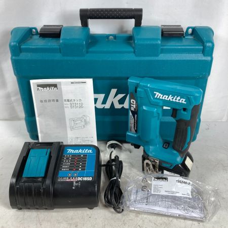  MAKITA マキタ 18V 充電式タッカ CT線 バッテリ1個・充電器・ケース付 ST312D ブルー