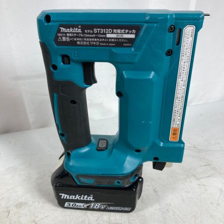  MAKITA マキタ 18V 充電式タッカ CT線 バッテリ1個・充電器・ケース付 ST312D ブルー
