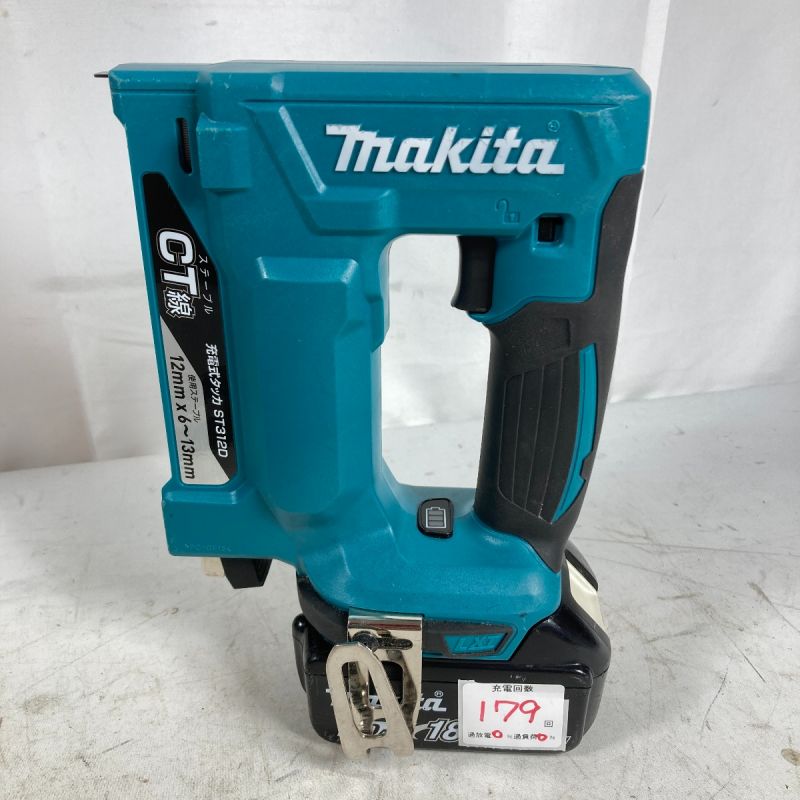 中古】 MAKITA マキタ 18V 充電式タッカ CT線 バッテリ1個・充電器