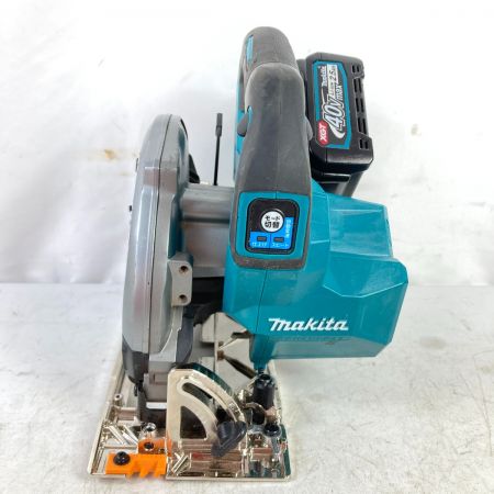  MAKITA マキタ 40Vmax 165mm充電式丸ノコ バッテリ2個・充電器・ケース付 ※ベース交換済 HS001G ブルー