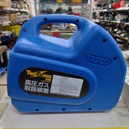 TASCO TA110XZ ブルー 電動工具 高圧ガス取扱装置  程度A 電源コード・各種ホース付き コード式 100v 08AX6184 オイルレス フルオロカーボン回収装置 TWIN THUNDER240