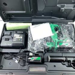 ＊＊ HiKOKI ハイコーキ 36V コードレスロータリハンマドリル SDSシャンク (バッテリ2個・充電器・ケース付属） DH36DPA2XP グリーン Sランク