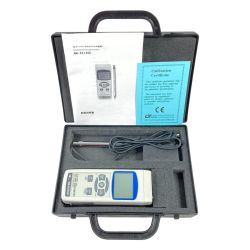 ＊＊ マザーツール 熱線式風速計 SDカードデータロガデジタル風速計 ケース付 AM-4214SD ライトグレー Bランク