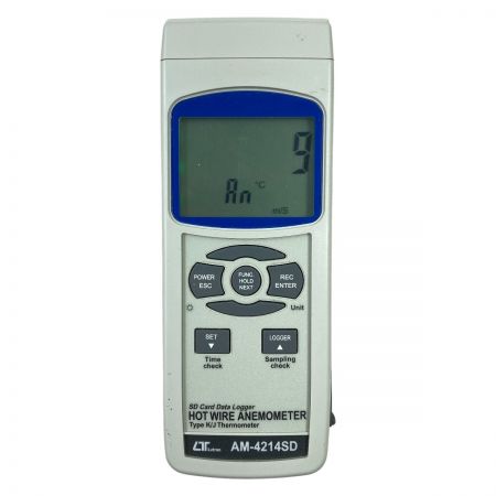  マザーツール 熱線式風速計 SDカードデータロガデジタル風速計 ケース付 AM-4214SD ライトグレー