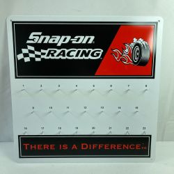 ＊＊ Snap-on スナップオン RACING キーフックボード  (約46cm x 約46cm) 箱入り ホワイト Aランク