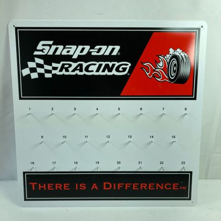  Snap-on スナップオン RACING キーフックボード  (約46cm x 約46cm) ホワイト